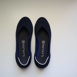 Rothy’s The Flat Navy Women's Size 7 Rounded Toe Washable